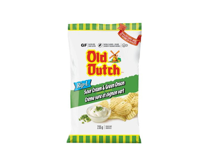 Old Dutch Rip-L Sour Cream & Green Onion Potato Chips