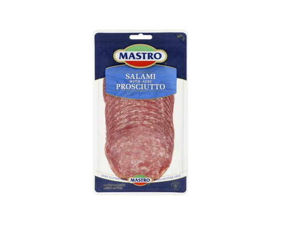 Mastro Gluten Free Sliced Salami with Prosciutto