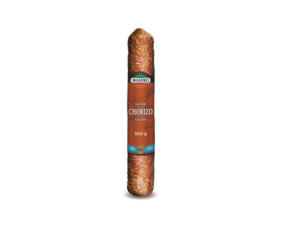 Mastro® Chorizo Salami Chubs, Dry-Cured, Family Pack