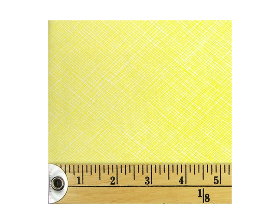 FABRIC CREATIONS jaune Pencil Crosshatch fat quarter 45 × 53 cm (20.9 in), 18x21 - 18 pouces x 21 pouces