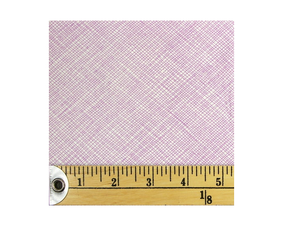 FABRIC CREATIONS violet Pencil Crosshatch fat quarter 45.7 × 53.3 cm (18 × 21 in), 18x21 - 18 pouces x 21 pouces