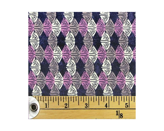 FABRIC CREATIONS Black Pink Grey Fans Fat Quarter 45 × 53 cm (18 × 21 in), 18x21 - 18" x 21"