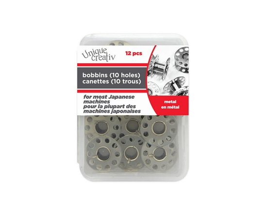 Unique Creativ 10-Holes Japanese Machine Metal Bobbins