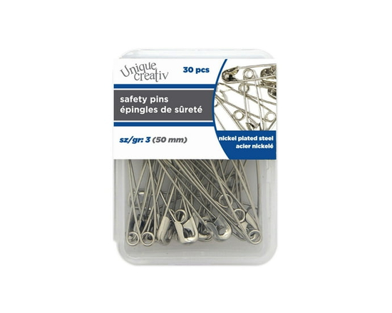Unique Creativ Safety Pins - 50 mm