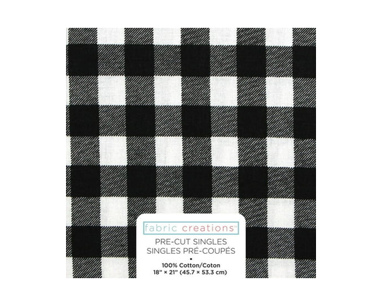 FABRIC CREATIONS Cotton Fat Quarter 45 × 53 cm (18 × 21 in) Buffalo Plaid, 18x21 - 18" x 21"