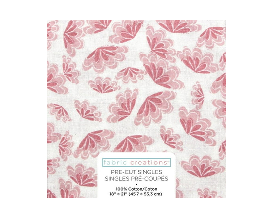 FABRIC CREATIONS blanc Painted Forest animaux coupon fat quarter 45 × 53 cm (18 × 21 po) - 18 pouces x 21 pouces