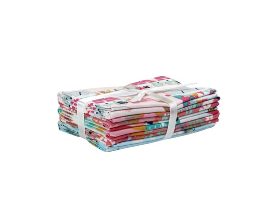 Carrés de tissu pré-coupé Fat Quarter de Fabric Creations allé camper - 18" x 21" / 45cm x 53cm - 18 pouces x 21 pouces