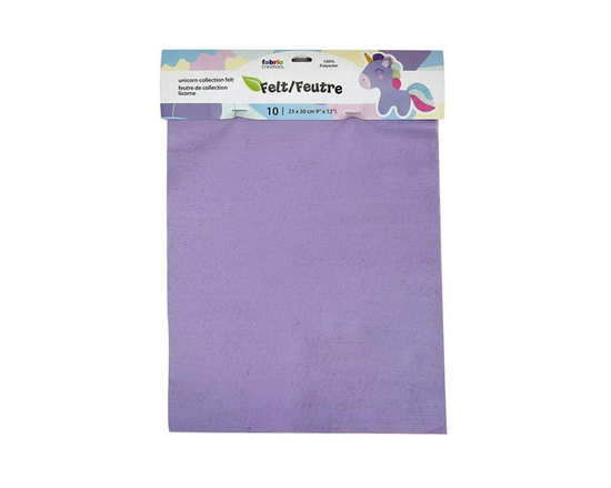 FABRIC CREATIONS Felt Squares 10 Pack - Pastels - 9" x 12" (23 cm x 30 cm) - 9" x 12"