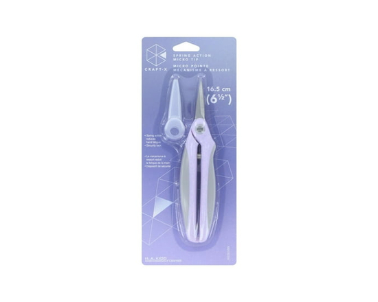 CRAFT X Spring‑Action Micro Tip Scissors — 16.5 cm (6.5 in)