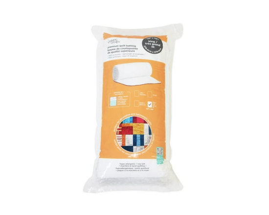 Premium Quilt Batting, King size, Use for Decorative or Lightweight Quilts