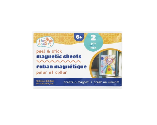 TINY HANDS Feuilles magnétiques peler et coller, 2 un., 12,7 × 20, 3 cm, bricolage