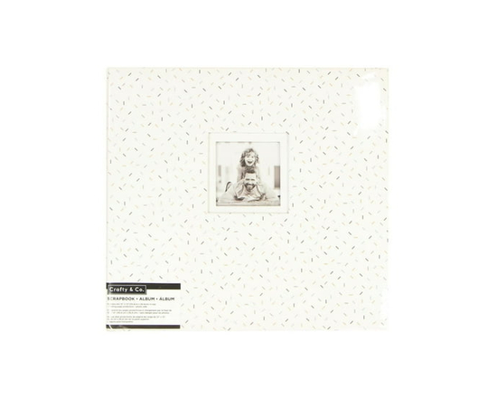 CRAFTY & CO. Scrapbook & Photo Album White, 10 Sheets - 32.38 cm
