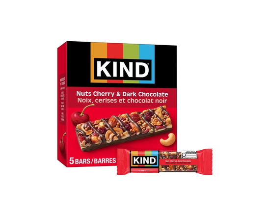 KIND Noix Cerises et Chocolat Noir, 40g, 5 Barres - Paquet de 5 barres
