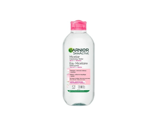 Garnier Micellar Water, Facial Cleanser & Makeup Remover, Suitable for Sensitive Skin, 400ml - 400ml