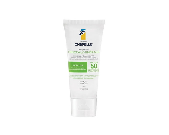 Garnier Ombrelle Face Mineral Hydrating Sunscreen Lotion SPF 50, 75ml - One Size
