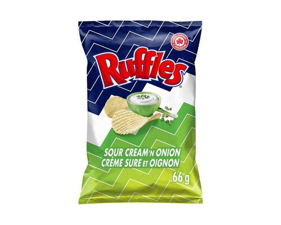 Ruffles Sour Cream 'n Onion Flavoured Potato Chips