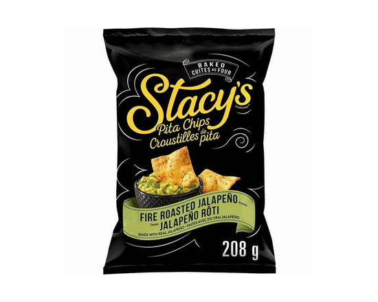 Stacy's Fire Roasted Jalapeño Flavour Pita Chips - 208 g