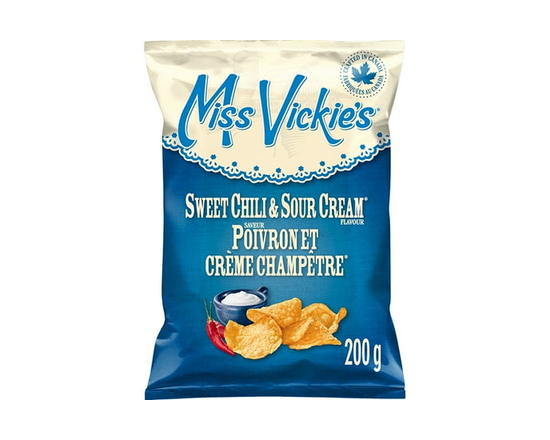 Croustilles cuites à la marmite Miss Vickie’s Saveur Poivron et crème champêtre - 200 g
