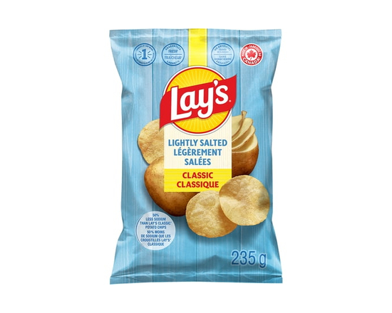 Lay's Croustilles Légèrement salées Classique - 235 g