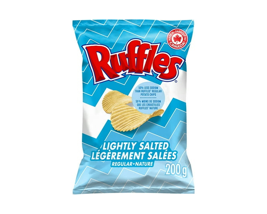 Ruffles Lightly Salted Potato Chips - 200 g