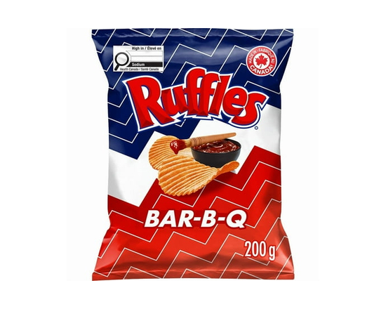 Ruffles Bar-B-Q flavoured Potato Chips - 200 g