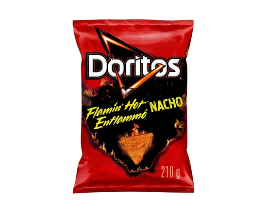 Doritos Flamin’ Hot* Nacho flavoured Tortilla Chips - 210 g