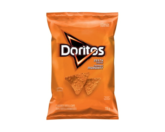 Doritos Zesty Cheese flavoured Tortilla Chips - 235 g