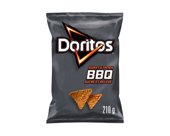 Doritos Sweet & Tangy BBQ flavoured Tortilla Chips - 210 g