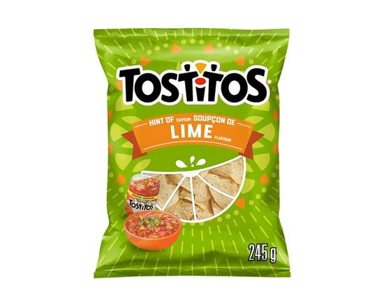 Tostitos Hint of Lime Restaurant Style Tortilla Chips - 245 g