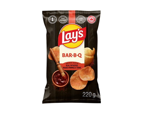 Lay's Bar-B-Q flavoured Potato Chips - 220g