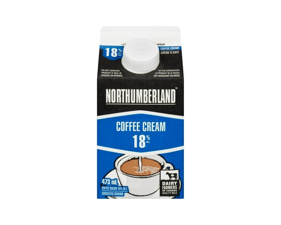 Northumberland 18% Coffee Cream 473ml - 473 mL