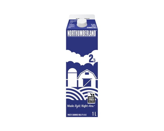 Northumberland Partly Skimmed 2% Milk 1L - 1 L