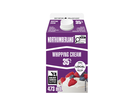 Northumberland 35% Whipping Cream 473ml - 473 mL