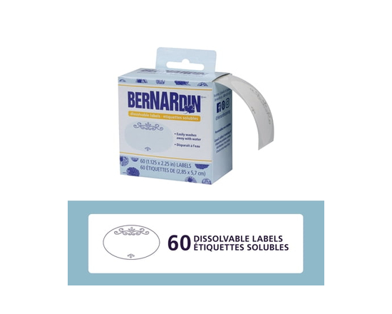 Bernardin Dissolvable Labels, 60 Count