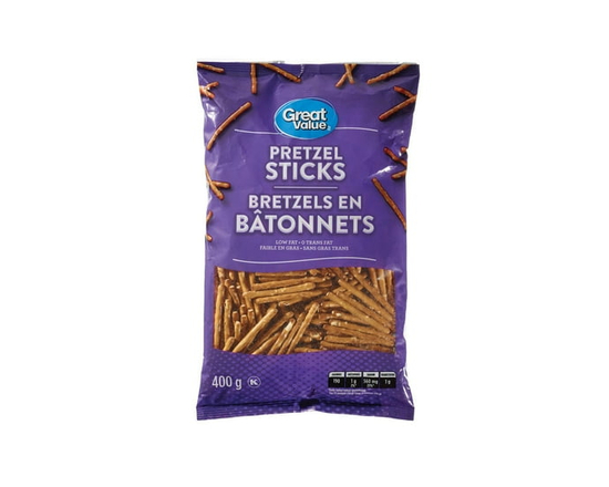 Great Value Pretzel Sticks, 400g - 400 g