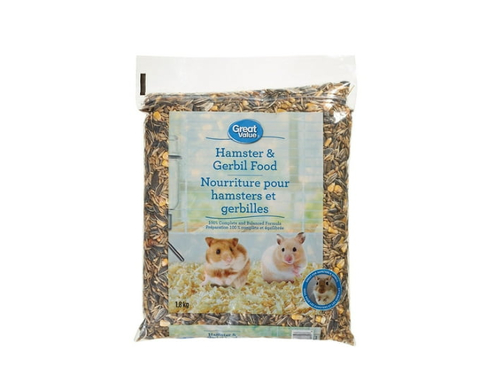 Great Value Hamster & Gerbil Food, 1.8kg - 1.8 kg