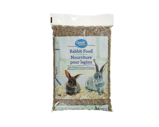 Great Value Rabbit Food, 4kg - 4 kg