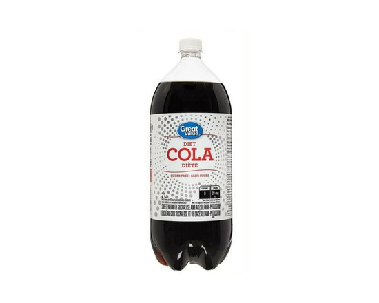 Great Value Bouteille de Cola Diète, 2L - 2 L