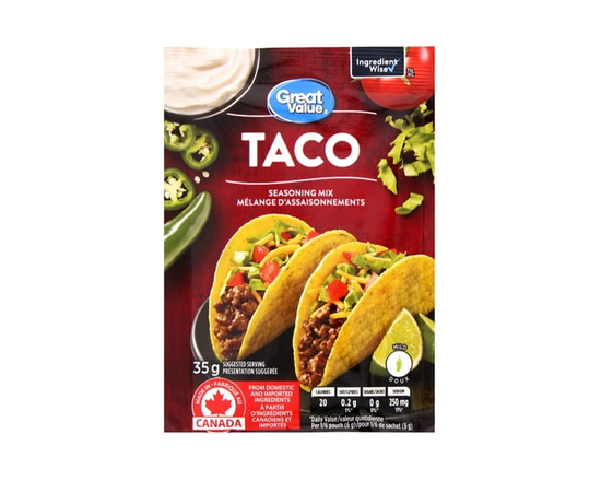 Great Value Taco Seasoning Mix - 35 g