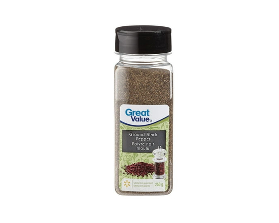 Great Value Ground Black Pepper - 250 g