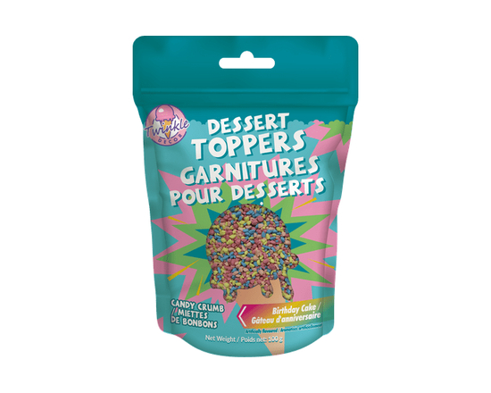 Dessert Topper Birthday Cake Candy Crumbs - 100g