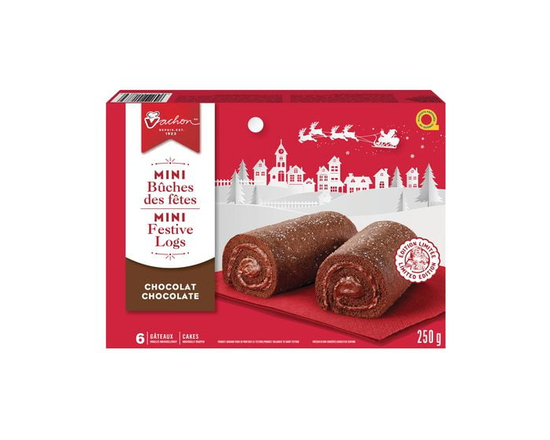 Vachon® Mini Festive Logs Chocolate Cakes