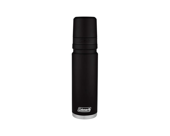 Coleman 360Pour Vacuum Insulated Thermal Bottle, Stainless Steel, Black
