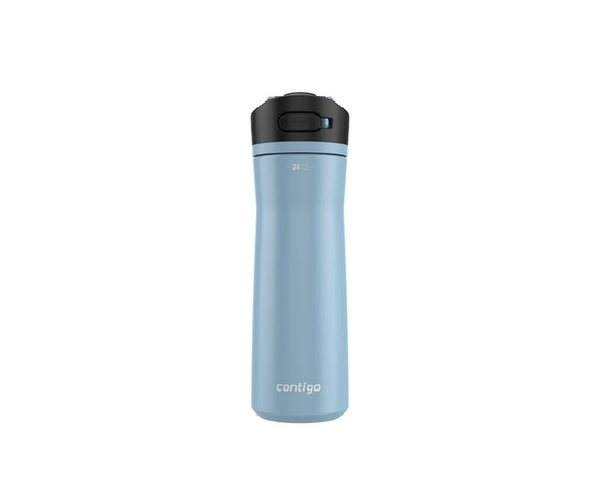 Contigo Ashland Chill 2.0 Stainless Steel Water Bottle with AUTOSPOUT Lid, Licorice, 24 oz (709 mL) (Glacier)