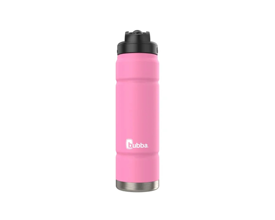 bubba Trailblazer Stainless Steel Water Bottle with Straw Lid, 24 oz (709 mL), Vacuum-Insulated, Lavender (Azalea - ST)