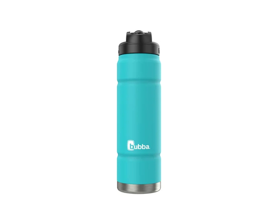 bubba Trailblazer Stainless Steel Water Bottle with Straw Lid, 24 oz (709 mL), Vacuum-Insulated, Lavender (Scuba - ST)