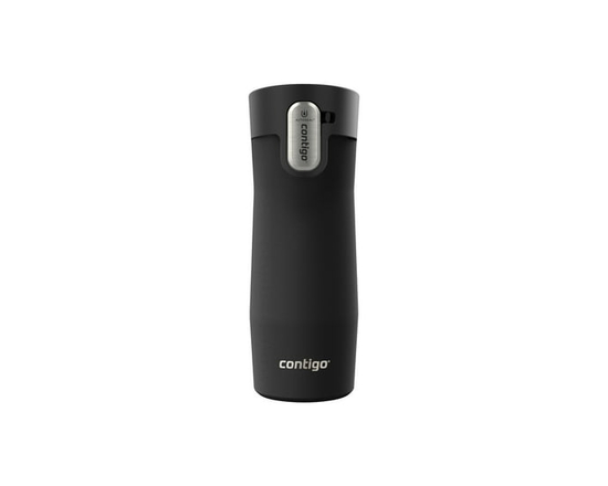 Contigo AUTOSEAL West Loop Vacuum-Insulated Stainless Steel Travel Mug with Easy-Clean Lid, 16 oz (473 ml) (Matte Black)