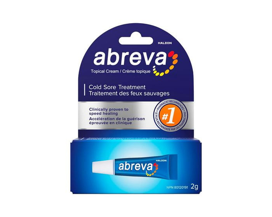 Abreva Cream Tube Cold Sore Treatment, Heals your cold sore in 4.1 days, Contains docosanol to protect healthy cells against the virus, 2 g