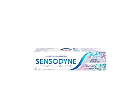 Sensodyne Brilliant Whitening Sensitivity Toothpaste 100ml - 100 mL
