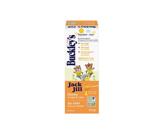 BUCKLEY'S JACK & JILL Honey Cough & Cold Syrup for Kids, 115ml